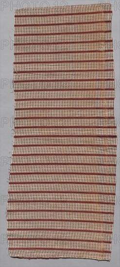 Roller Printed Cotton Textile, 19th century. America, 19th century. Plain cloth, roller printed: cotton; average: 41.9 x 64.1 cm (16 1/2 x 25 1/4 in.)