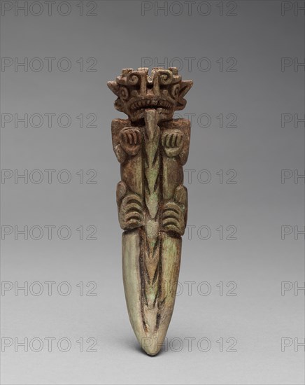 Ornament from Sitio Conte: Animal Pendant(?), c. 400-900. Panama, Conte style, 5th - 10th century. Manatee bone; overall: 4.3 x 5.5 cm (1 11/16 x 2 3/16 in.).