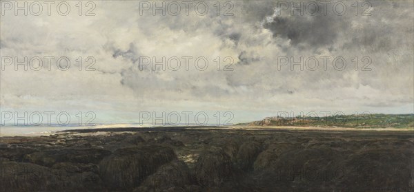 Villerville Seen from Le Ratier, 1855. Charles François Daubigny (French, 1817-1878). Oil on fabric; framed: 80 x 141.5 x 7.5 cm (31 1/2 x 55 11/16 x 2 15/16 in.); unframed: 54.2 x 116.2 cm (21 5/16 x 45 3/4 in.).