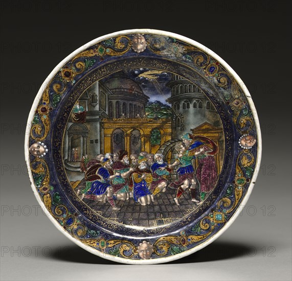 Plate, mid-late-1500s. Jean II de Court (French, bef 1583), or Jean Courtois (French). Painted enamel on copper; diameter: 19.8 cm (7 13/16 in.).
