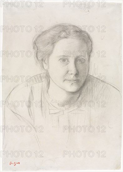 Victoria Dubourg, c. 1866. Edgar Degas (French, 1834-1917). Graphite; sheet: 30.9 x 21.9 cm (12 3/16 x 8 5/8 in.).