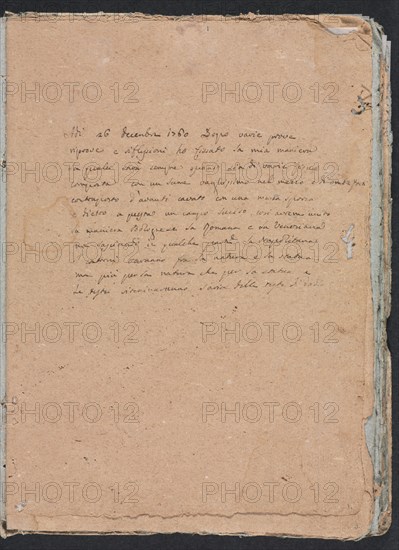 Verona Sketchbook: Inscription (page 1), 1760. Francesco Lorenzi (Italian, 1723-1787). Black ink ; sheet: 32 x 23 cm (12 5/8 x 9 1/16 in.).