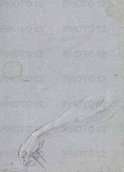 Verona Sketchbook: Right hand (page 7), 1760. Francesco Lorenzi (Italian, 1723-1787). Black chalk with white heightening ; sheet: 32 x 23 cm (12 5/8 x 9 1/16 in.).