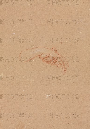 Verona Sketchbook: Study of hands (page 23), 1760. Francesco Lorenzi (Italian, 1723-1787). Red chalk with white heightening ; sheet: 32 x 23 cm (12 5/8 x 9 1/16 in.).