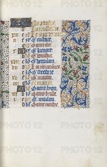 Book of Hours (Use of Rouen): fol. 111r, c. 1470. Master of the Geneva Latini (French, active Rouen, 1460-80). Ink, tempera, and gold on vellum; codex: 19.5 x 13.1 cm (7 11/16 x 5 3/16 in.)