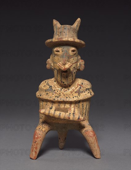 Figure, 200 BC-AD 300. Mexico, Western Nayarit. Pottery; overall: 23.5 x 12 cm (9 1/4 x 4 3/4 in.).