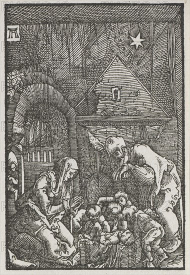 The Fall and Redemption of Man:  The Nativity, c. 1515. Albrecht Altdorfer (German, c. 1480-1538). Woodcut