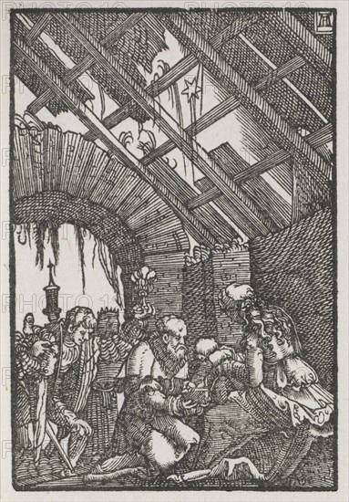 The Fall and Redemption of Man:  The Adoration of the Magi, c. 1515. Albrecht Altdorfer (German, c. 1480-1538). Woodcut