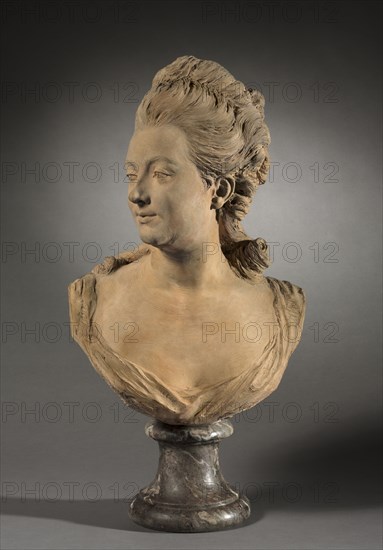 Portrait of Melle de Vandeul, possibly 1760. Jean-Baptiste Lemoyne (French, 1704-1778). Terracotta; overall: 63.5 x 33 cm (25 x 13 in.).