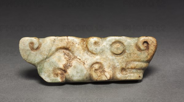 Jaguar Pendant, 250-900. Maya. Jade; overall: 4.4 x 12.6 cm (1 3/4 x 4 15/16 in.).