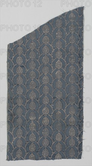Length of Textile, 1600s. Italy, 17th century. Plain cloth, brocaded; silk and metal; average: 99.7 x 50.2 cm (39 1/4 x 19 3/4 in.).