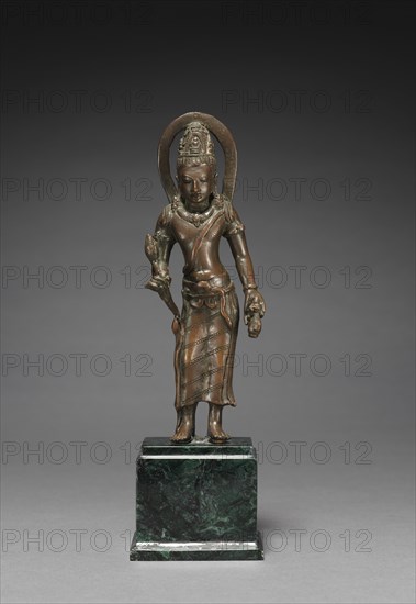 Padmapani, 700s-800s. Java, Pagan, Sailendra Period, 8th-9th Century. Copper; overall: 15.6 cm (6 1/8 in.).