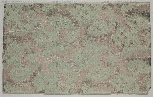 Length of Textile, 1723-1774. France, 18th century, period of Louis XV (1723-1774). Brocade; silk and metal; overall: 88 x 54.6 cm (34 5/8 x 21 1/2 in.)