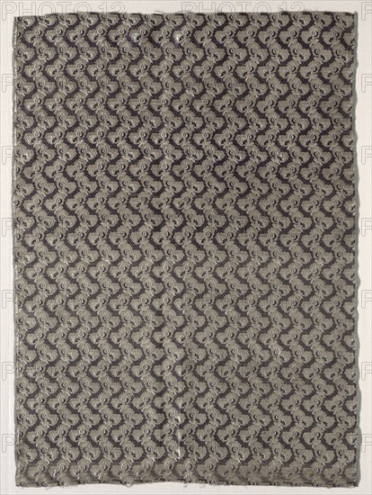 Length of Textile, 1774-1793. France, 18th century, period of Louis XVI (1774-1793). Plain cloth; lancée; overall: 75.5 x 55 cm (29 3/4 x 21 5/8 in.).