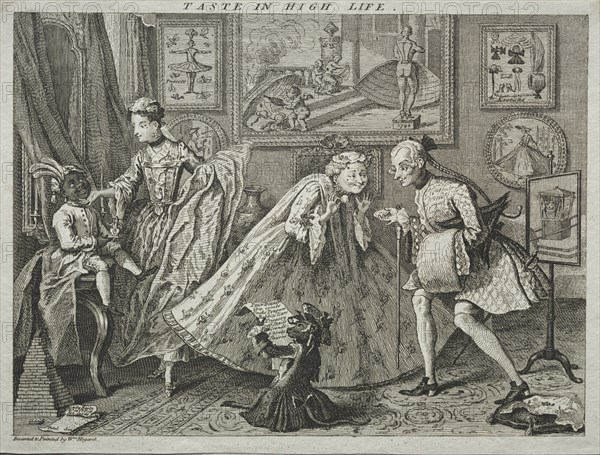 Taste in High Life, 1746. After a design by William Hogarth (British, 1697-1764). Etching