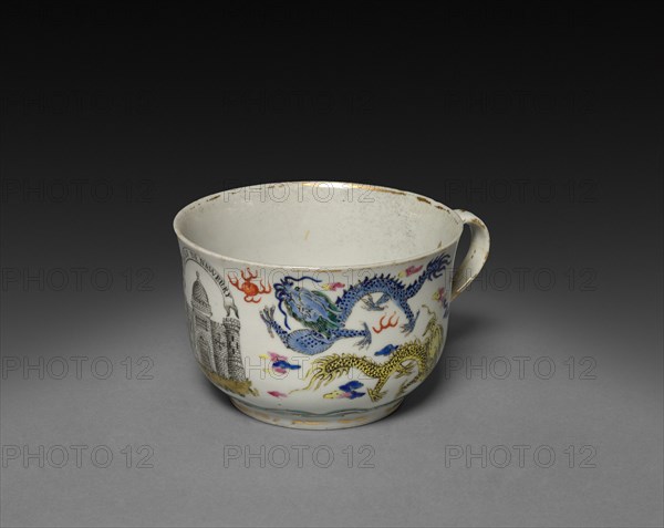 Cup, c. 1750. China, Chinese Export, 18th century, Period of Kien Lung. Porcelain; diameter: 10.2 cm (4 in.); overall: 6.7 cm (2 5/8 in.).