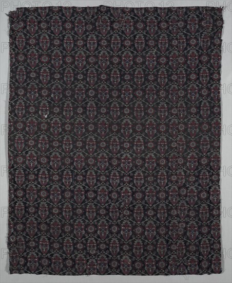 Fragment of a Shawl, late 1700s or early 1800s. India, Kashmir, late 18th or early 19th century. Tapestry twill; wool; overall: 95.3 x 75.9 cm (37 1/2 x 29 7/8 in.)