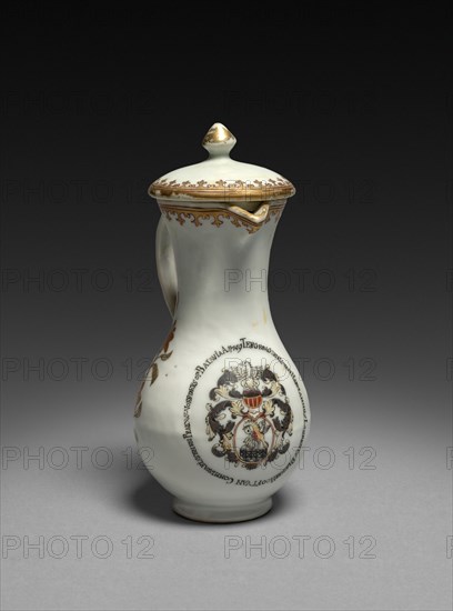 Ewer, 1749. China, Chinese Export, 18th century. Porcelain; overall: 14 x 6.4 cm (5 1/2 x 2 1/2 in.).
