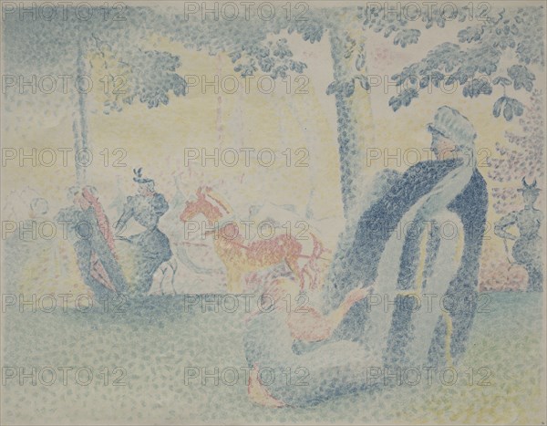 In the Park. Henri-Edmond Cross (French, 1856-1910). Color lithograph