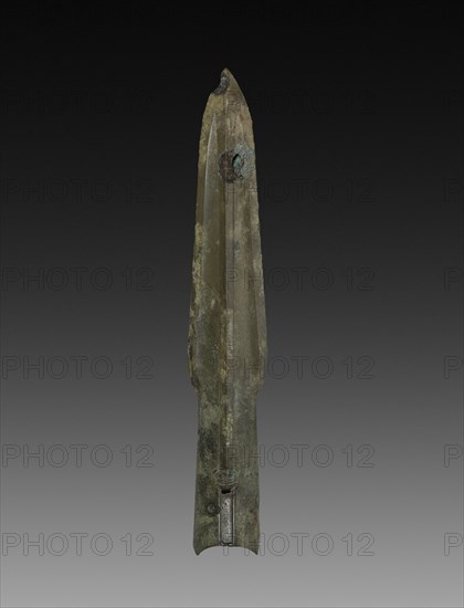 Spear Point, 1045-256 BC. China, Zhou dynasty (c. 1046-256 BC). Bronze; overall: 3.1 cm (1 1/4 in.).