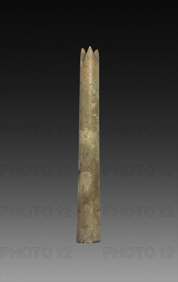 Spear with Three Points, Zhou dynasty (1045-256 BC). China, Zhou dynasty (c. 1046-256 BC). Bronze; overall: 2.3 cm (7/8 in.).