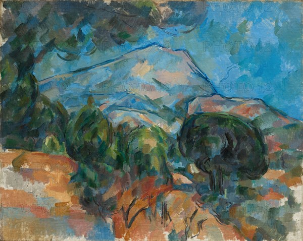 Mount Sainte-Victoire, c. 1904. Paul Cézanne (French, 1839-1906). Oil on fabric; framed: 87.5 x 106.5 x 7 cm (34 7/16 x 41 15/16 x 2 3/4 in.); unframed: 72.2 x 92.4 cm (28 7/16 x 36 3/8 in.).