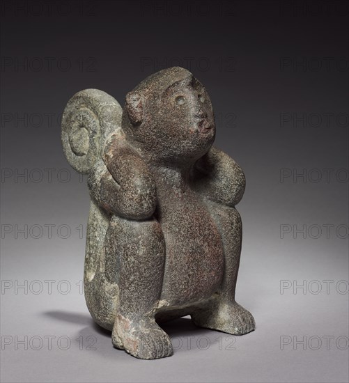 Monkey, 1325-1519. Central Mexico, Tacuba, Aztec, Post-Classic Period. Stone; overall: 24.5 x 14.5 x 20.5 cm (9 5/8 x 5 11/16 x 8 1/16 in.).