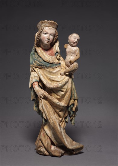 Madonna and Child, c. 1400-1410. Bohemia, vicinity of Freistadt, 15th century. Lindenwood with polychromy; overall: 59.1 cm (23 1/4 in.)