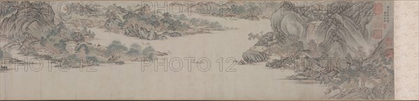 Greeting the Spring, 1600. Wu Bin (Chinese, active c. 1591-1626). Handscroll, ink and light color on paper; image: 34.3 x 252.8 cm (13 1/2 x 99 1/2 in.); overall: 35 x 1022.2 cm (13 3/4 x 402 7/16 in.).