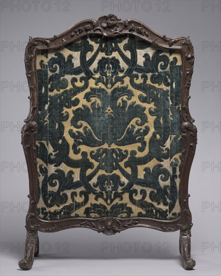 Fire Screen, c. 1750. France, 18th century. Wood and velvet panel; overall: 109.9 x 77.5 x 38.8 cm (43 1/4 x 30 1/2 x 15 1/4 in.).