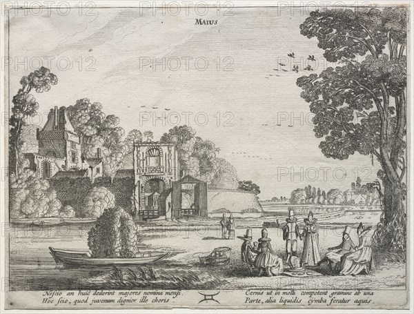 The Twelve Months: May. Jan van de Velde (Dutch, 1620-1662). Etching