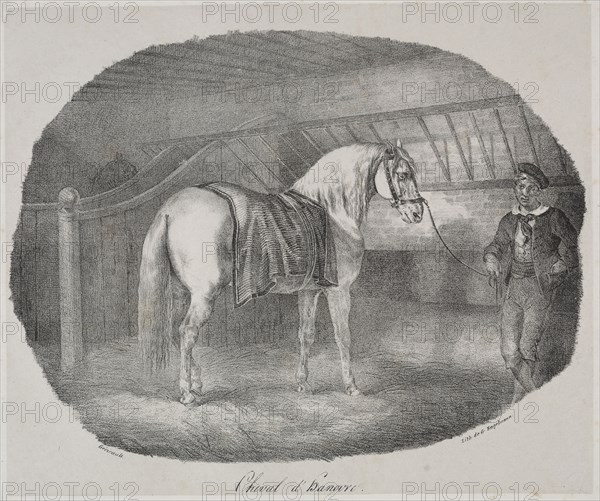 Cheval d'Hanovre. Théodore Géricault (French, 1791-1824). Lithograph