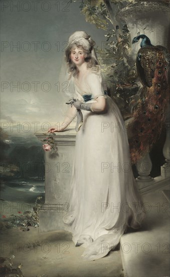 Portrait of Catherine Grey, Lady Manners, 1794. Thomas Lawrence (British, 1769-1830). Oil on canvas; framed: 280.5 x 185 x 9 cm (110 7/16 x 72 13/16 x 3 9/16 in.); unframed: 255.3 x 158 cm (100 1/2 x 62 3/16 in.).