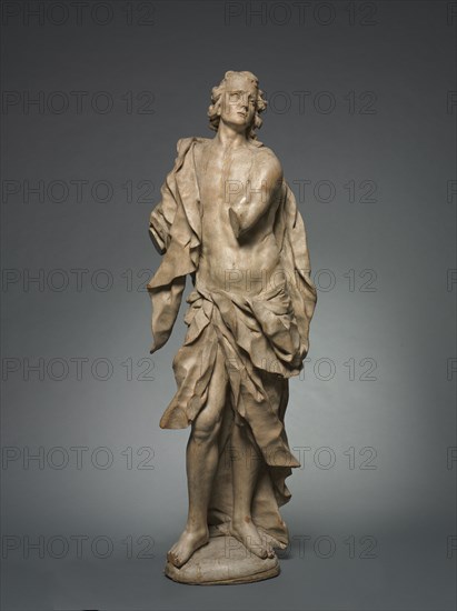 A Saint, c. 1730. Follower of Diego Francesco Carlone (Italian, 1674-1750). Wood; overall: 156.2 x 56 x 23 cm (61 1/2 x 22 1/16 x 9 1/16 in.).