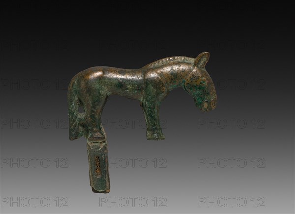 Wild Horse, c. 100 BC-AD 100. China, Ordos Region, Han dynasty (202 BC-AD 220). Cast bronze; overall: 3.6 cm (1 7/16 in.).