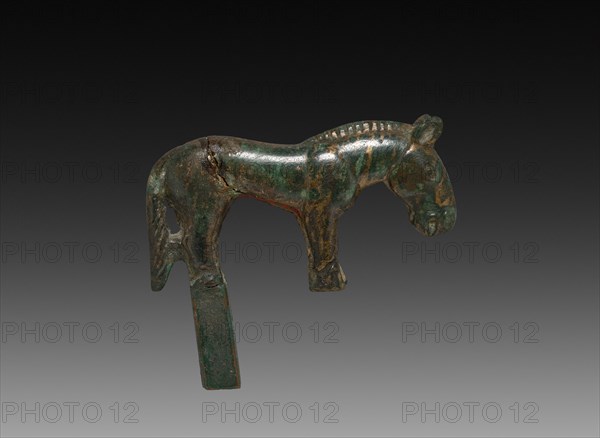 Wild Horse, c. 100 BC-AD 100. China, Ordos Region, Han dynasty (202 BC-AD 220). Cast bronze; overall: 3.6 cm (1 7/16 in.).