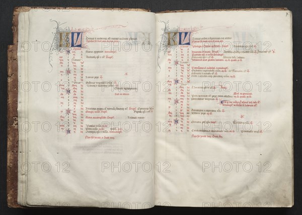 The Gotha Missal:  Fol. 6v, Text , c. 1375. And workshop Master of the Boqueteaux (French). Ink, tempera, and gold on vellum; blind-tooled leather binding; codex: 27.1 x 19.5 cm (10 11/16 x 7 11/16 in.).