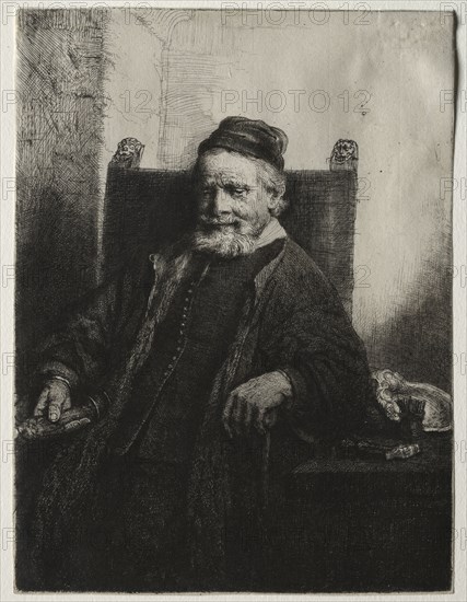 Jan Lutma, Goldsmith, 1656. Rembrandt van Rijn (Dutch, 1606-1669). Etching and drypoint; sheet: 19.9 x 15 cm (7 13/16 x 5 7/8 in.)