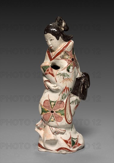 Standing Figure of a Beauty: Arita Ware, 1600s. Japan, early Edo Period (1615-1868). Porcelain with overglaze enamel decoration; overall: 27.4 cm (10 13/16 in.).