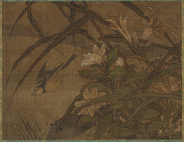 Birds and Flowers, mid 1400s-early 1500s. Attributed to Sesshu Toyo (Japanese, 1420-1506). Pair of hanging scrolls; ink and color on silk; overall: 117 x 58 cm (46 1/16 x 22 13/16 in.).
