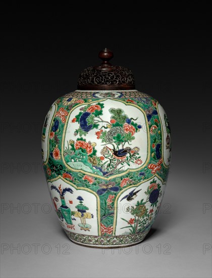 Vase, 1622-1722. China, Qing dynasty (1644-1911), Kangxi reign (1661-1722). Porcelain with underglaze decoration; overall: 42 x 23.8 cm (16 9/16 x 9 3/8 in.); vessel only: 34.5 cm (13 9/16 in.).