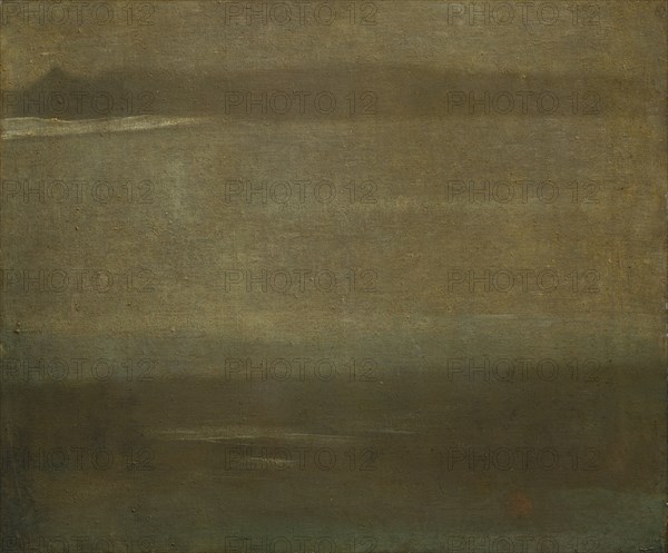 Gray and Silver:  A Nocturne, c. 1880-1900. Walter Greaves (British, 1841-1930). Oil on canvas; framed: 74.9 x 85.1 x 6 cm (29 1/2 x 33 1/2 x 2 3/8 in.); unframed: 51 x 58.7 cm (20 1/16 x 23 1/8 in.)