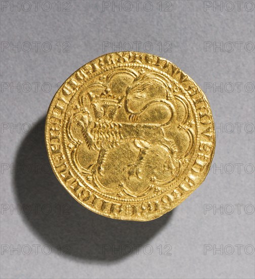 Leopard d'Or of Edward III of England , 1327-1377. England, Anglo-Gallic, Gothic period, 14th century. Gold; diameter: 3.4 cm (1 5/16 in.).