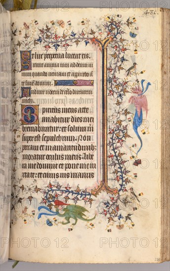 Hours of Charles the Noble, King of Navarre (1361-1425): fol. 234r, Text, c. 1405. Master of the Brussels Initials and Associates (French). Ink, tempera, and gold on vellum; codex: 20.3 x 15.7 x 7 cm (8 x 6 3/16 x 2 3/4 in.)