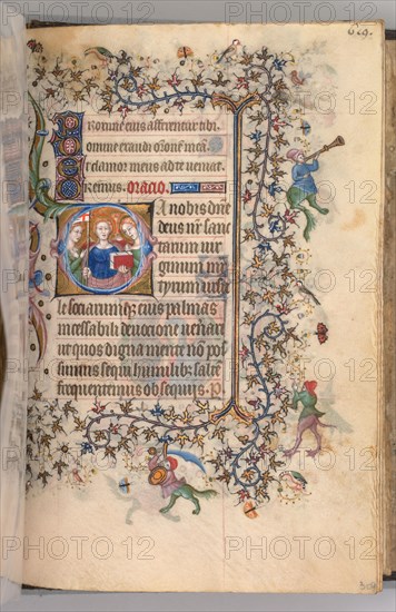 Hours of Charles the Noble, King of Navarre (1361-1425), fol. 303r, The Virgin Martyrs, c. 1405. Master of the Brussels Initials and Associates (French). Ink, tempera, and gold on vellum; codex: 20.3 x 15.7 x 7 cm (8 x 6 3/16 x 2 3/4 in.).