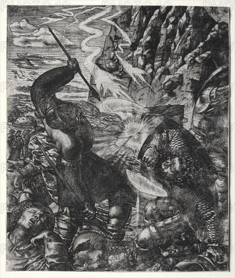 The Resurrection, 1588. Philipp Uffenbach (German, 1566-1636). Etching