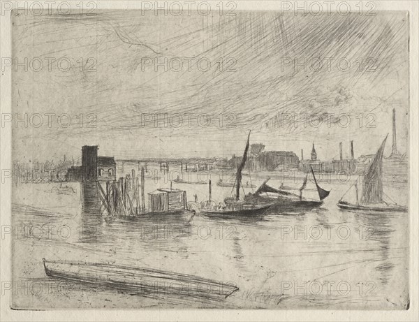 Early Morning Battersea, 1861. James McNeill Whistler (American, 1834-1903). Etching; sheet: 17.8 x 14 cm (7 x 5 1/2 in.); platemark: 14.9 x 11.3 cm (5 7/8 x 4 7/16 in.).