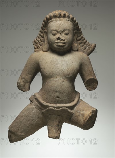 Rakshasa, 925-950. Cambodia, Koh Ker style, 2nd quarter 10th Century. Sandstone; overall: 69.8 x 45.8 cm (27 1/2 x 18 1/16 in.).