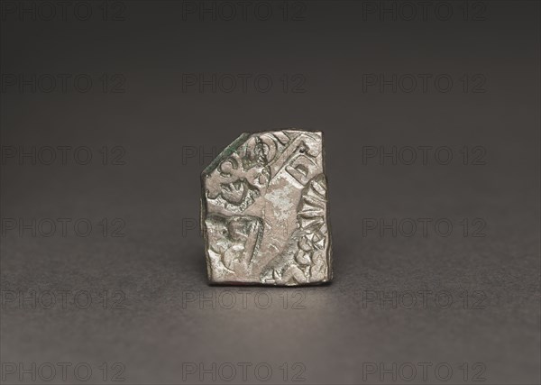 Punch-Marked Coin, 400-300 BC. India, Rajasthan, Maurya Period (322-185 BC). Silver; overall: 1.4 x 1.2 cm (9/16 x 1/2 in.).