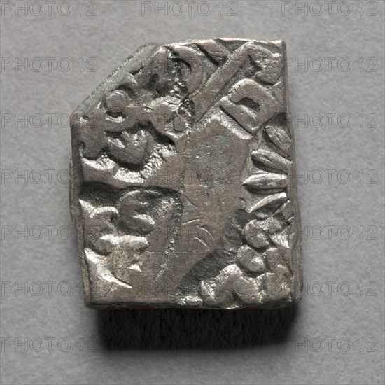 Punch-Marked Coin, 400-300 BC. India, Rajasthan, Maurya Period (322-185 BC). Silver; overall: 1.4 x 1.2 cm (9/16 x 1/2 in.).